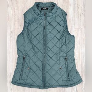 Women's Quilted Vest - Green